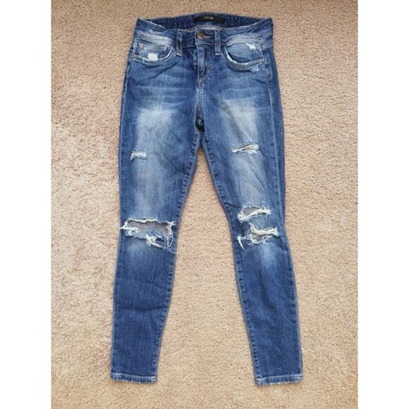 Joe's Jeans Skinny Ankle Jeans Distressed Stretch 26 Edgy Grunge Streetwear Fall - Picture 5 of 6